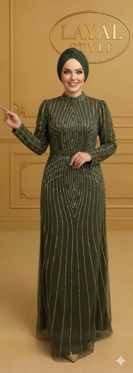 فستان سهرة محجبات